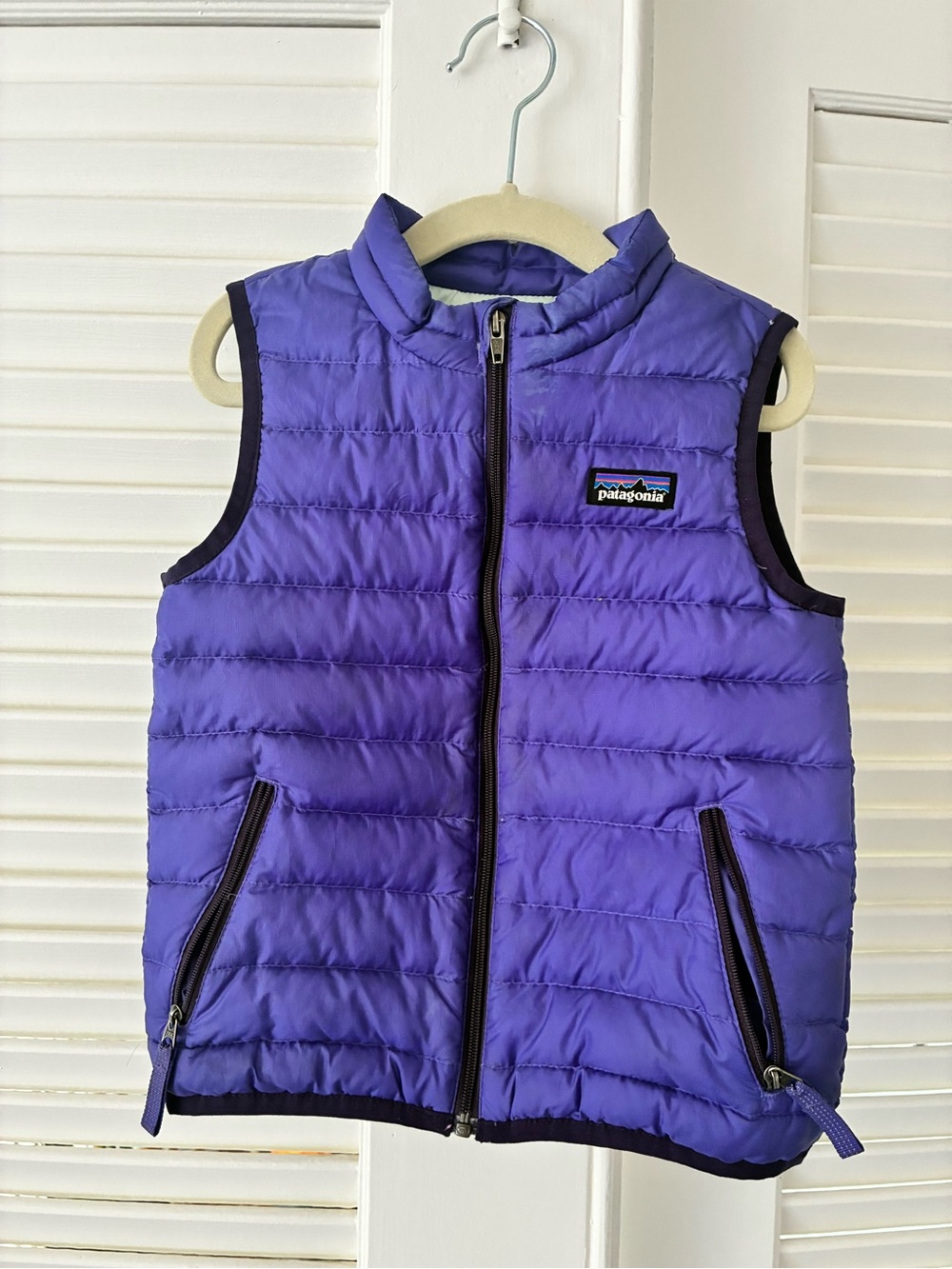 Patagonia Purple Quilted Puffer Vest